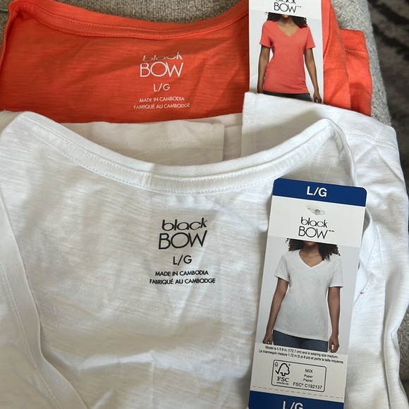 Black Bow Women’s Slub T-shirt - Picture 6 of 6